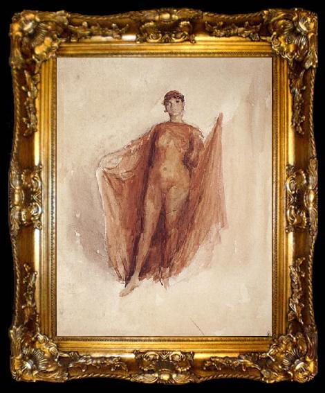 framed  James Abbott McNeil Whistler Dancing Girl, ta009-2